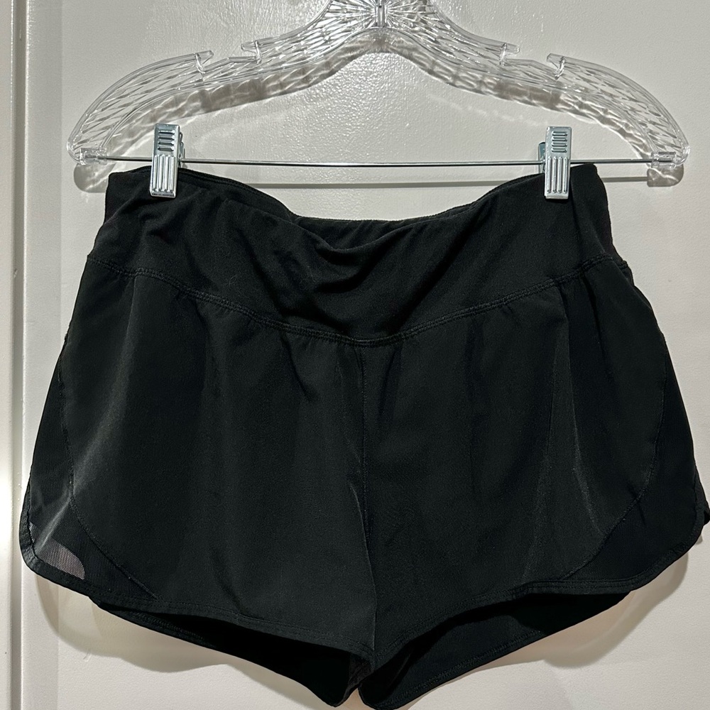 Women’s MED Champion Sport, Moisture Wicking, Black Lined Lightweight Gym Shorts